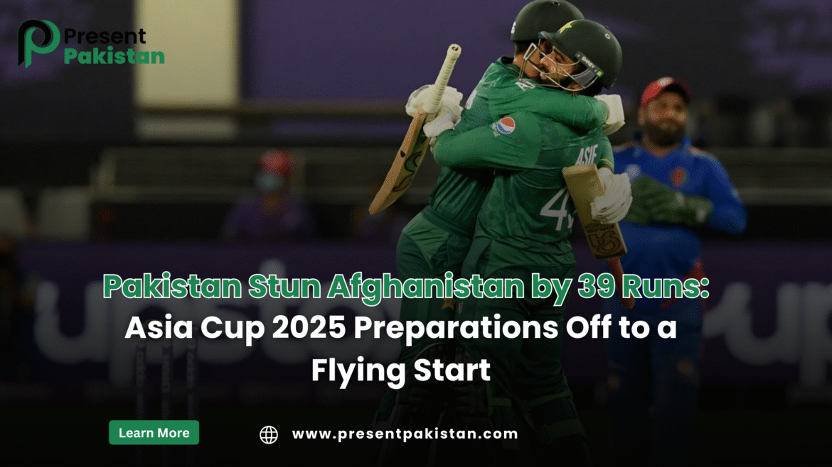 Pakistan Stun Afghanistan by 39 Runs