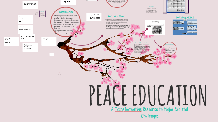 Education and peace infographic


