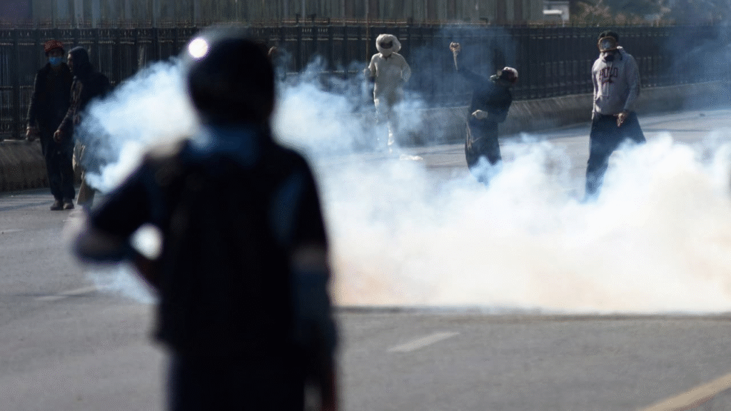  Citizens protesting digital surveillance in Pakistan.
