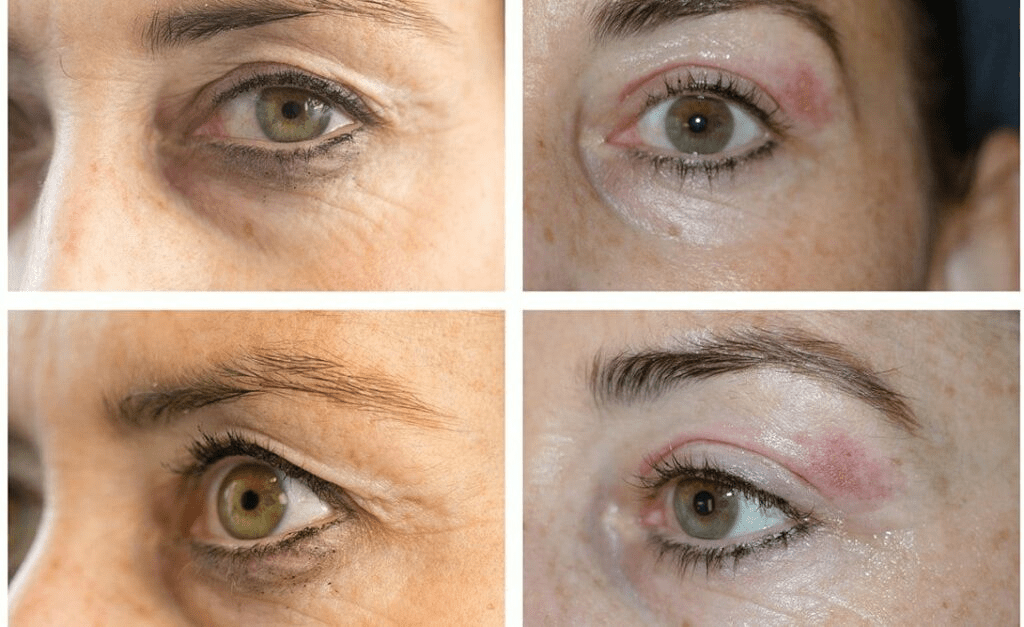 Plasma pen fibroblast therapy for non-surgical eyelid lift"